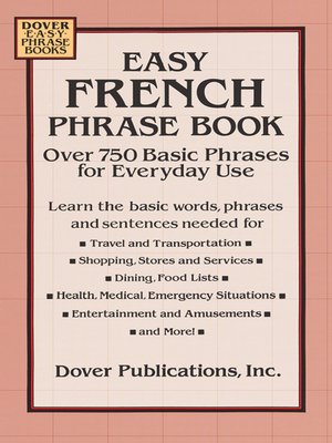 cover image of Easy French Phrase Book